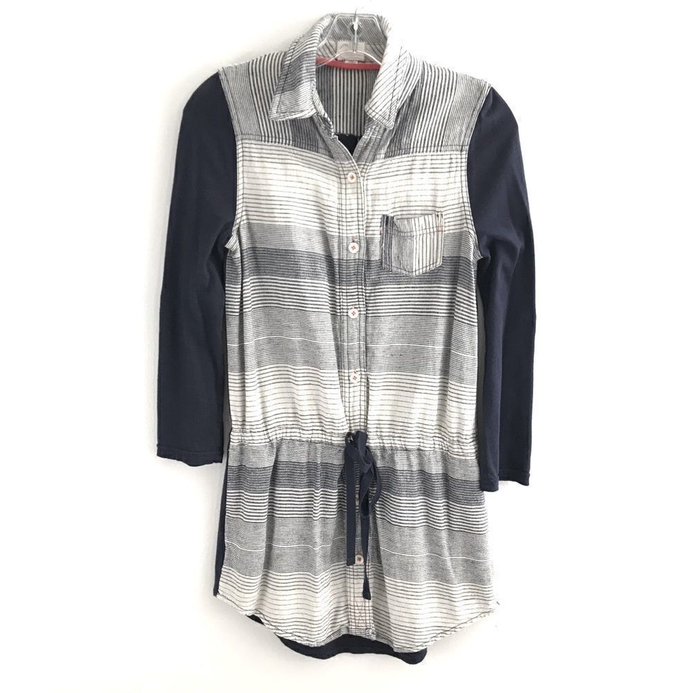 ANTHROPOLOGIE button down shirt dress